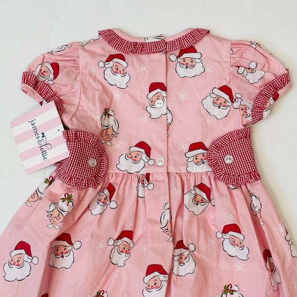 NWT James & Lottie 12M Santa Tabitha Tab Dress - Picture 4 of 5